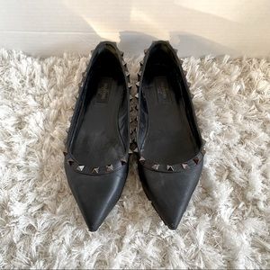 Valentino Noir Rock studs Flats